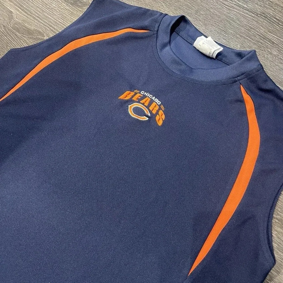 Chicago Bears NFL Team Apparel Cool Men's Sleeveless Shirt Size Large - Picture 2 of 4